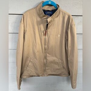 Polo by Ralph Lauren Men's Beige Lightweight flannel lined Jacket